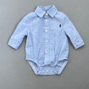 3m button up onesie - b’gosh